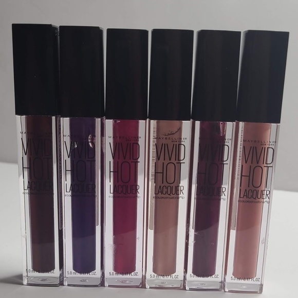 Maybelline Vivid Hot Lacquer 6 Mix Lot 78 68 60 76 62 74 - Picture 1 of 5